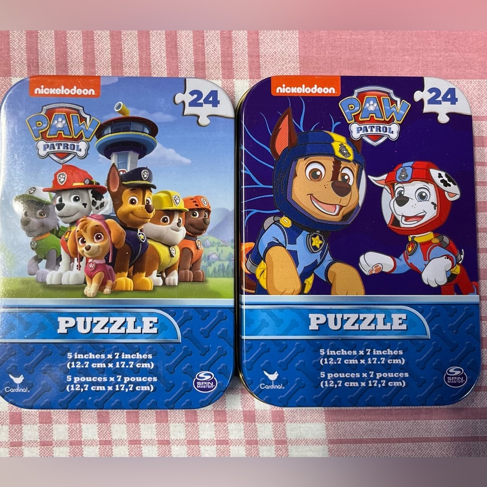 🌺3/$12 Mini puzzle sets 5” x 7” Both are 24 pcs